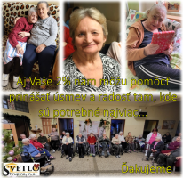 Darovaním 2 % z vašich daní môžete pomôcť zariadeniu pre seniorov